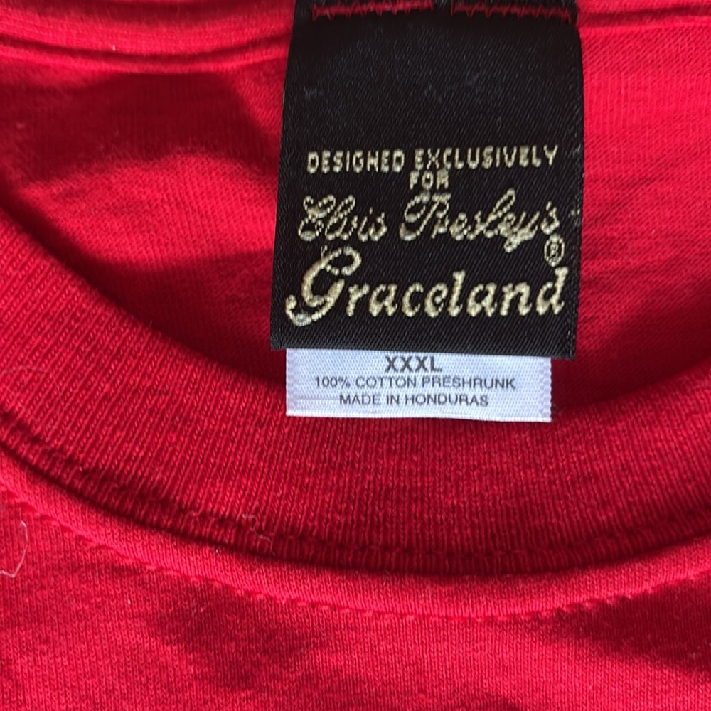 Gildan Elvis Presley Red Women's Top NEW - Picture 3 of 6